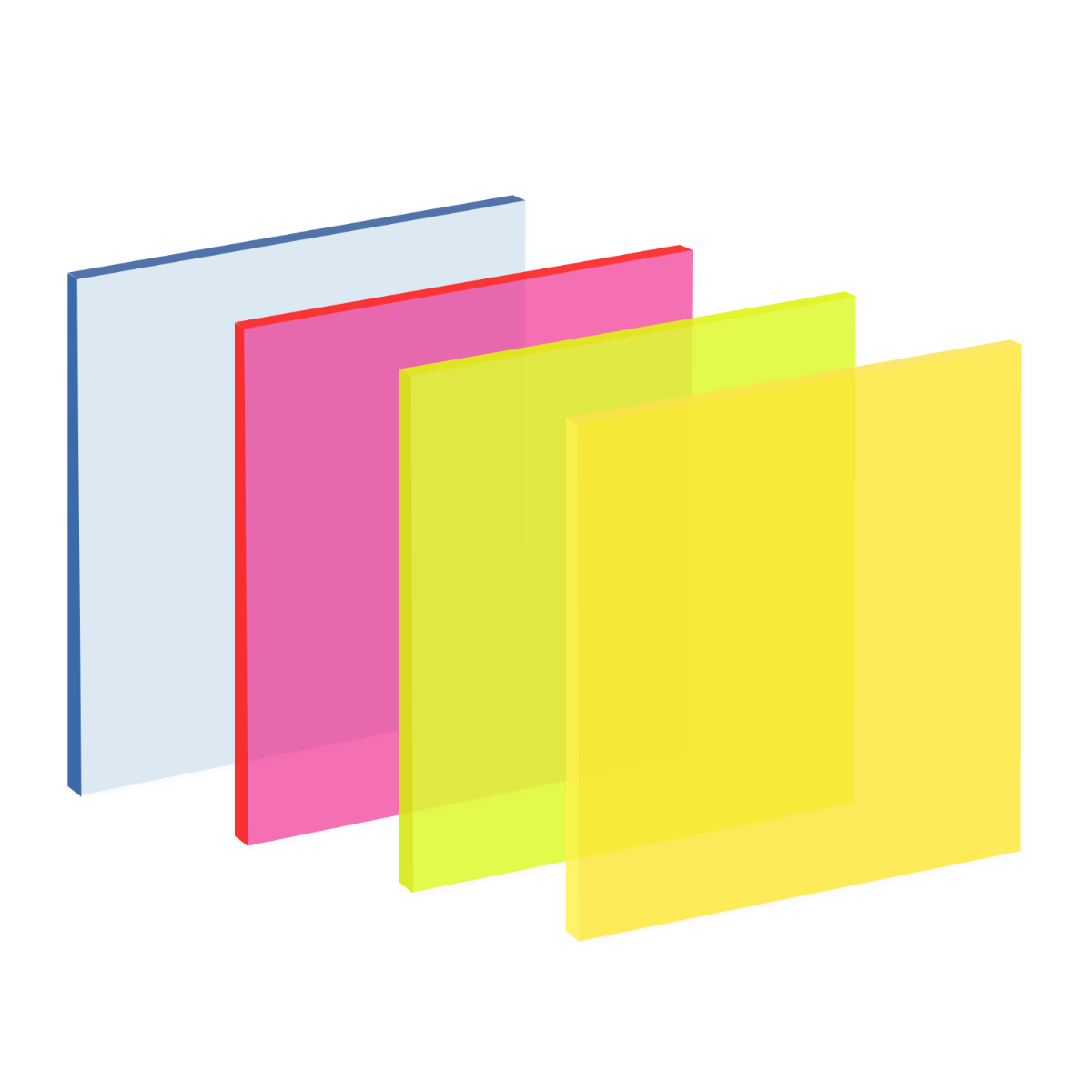 1/8" FLUORESCENT Cast ACRYLIC