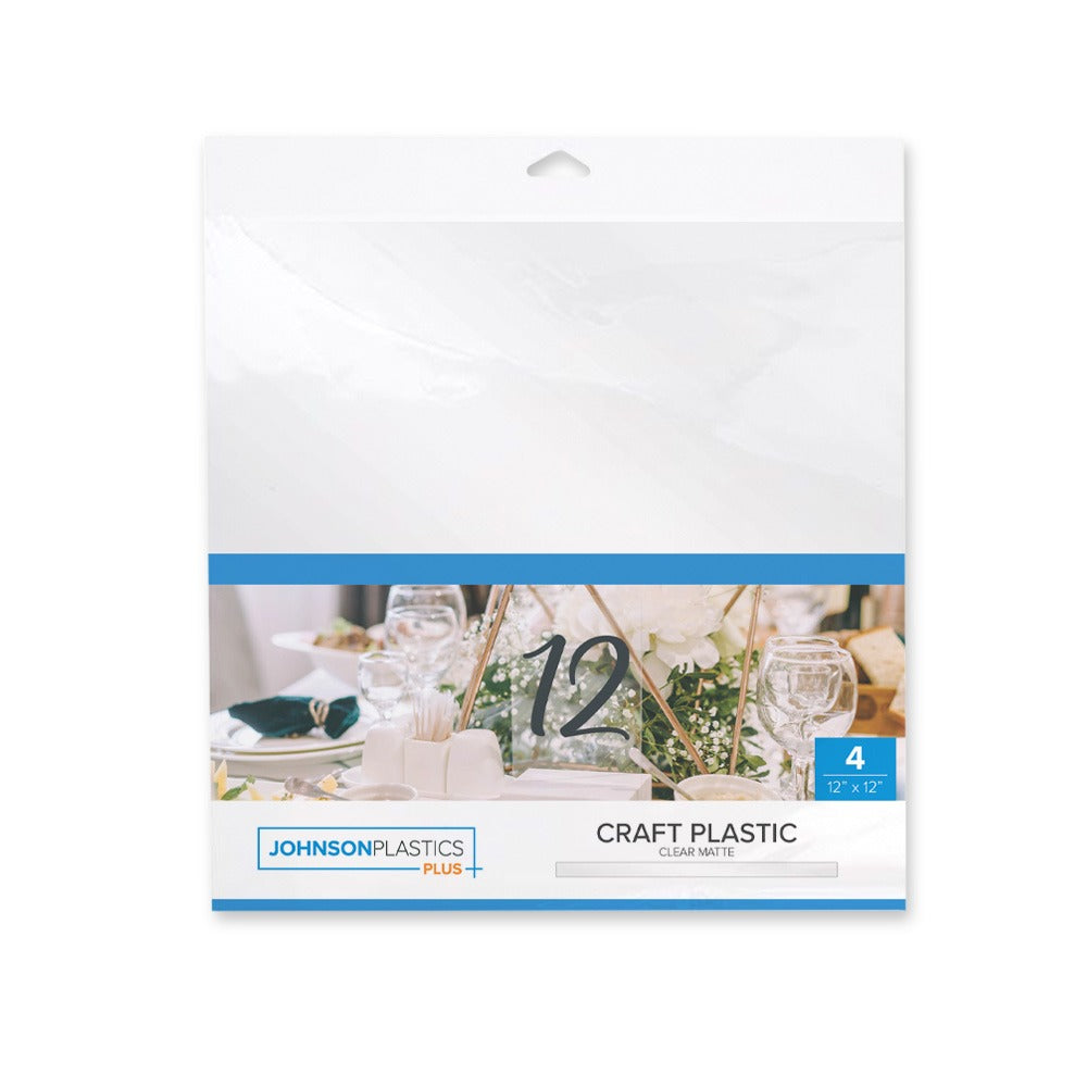 12" x 12" CRAFT PLASTIC ACRYLIC SHEET PACKS