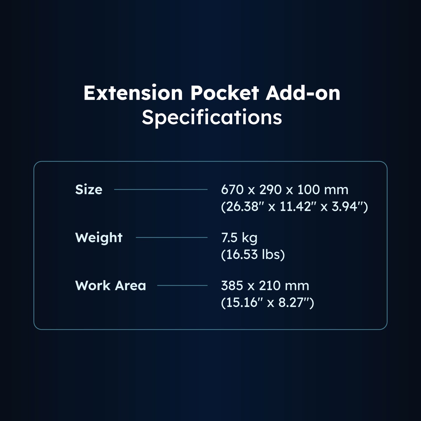 Beambox II Extension Pocket Add-on