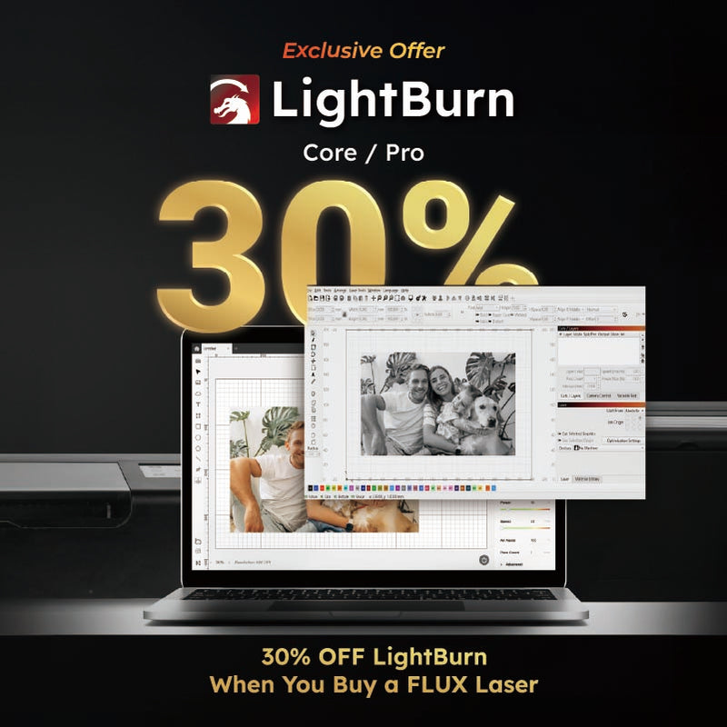 [Year End Sale] FLUX beamo 30W Desktop CO2 Laser Cutter