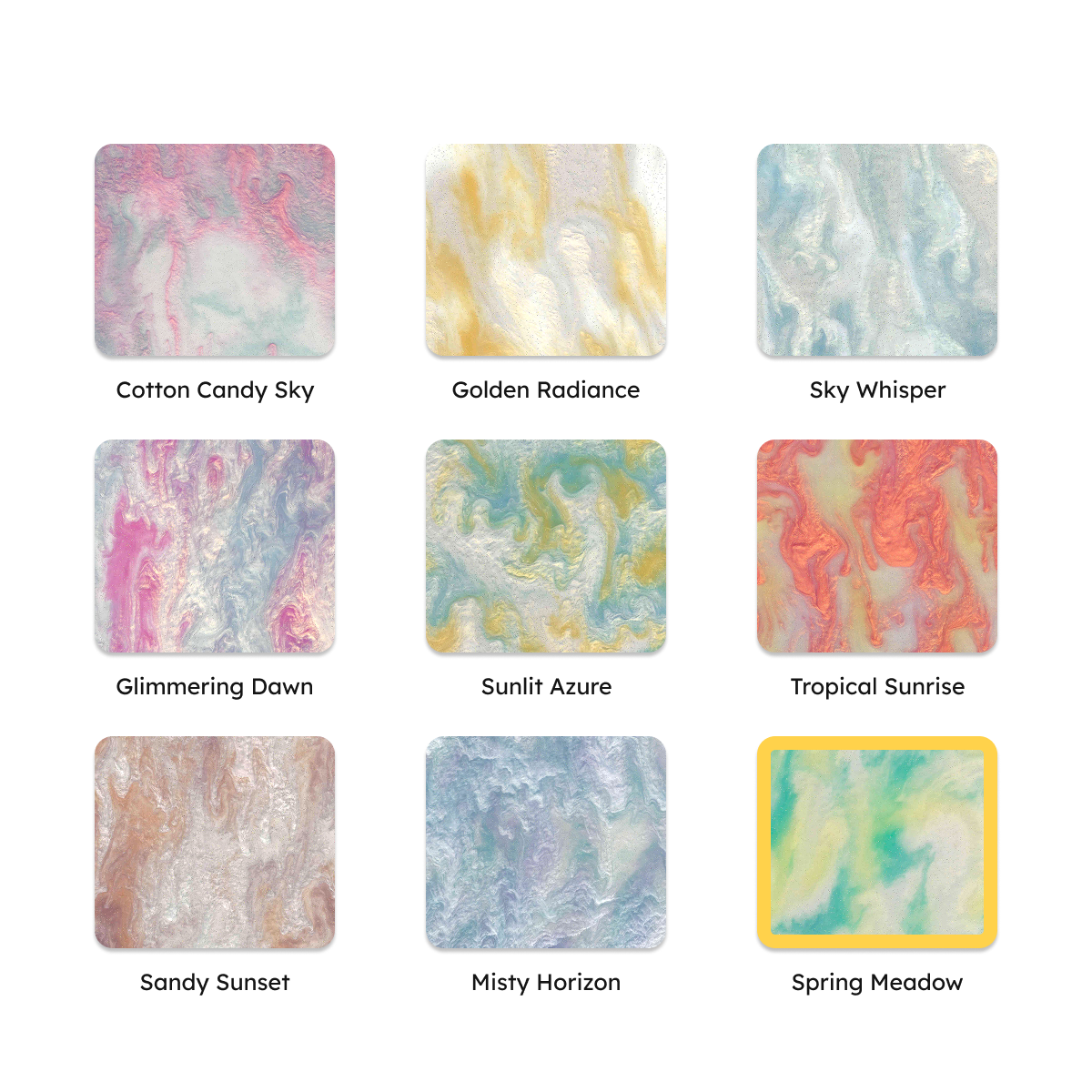 3/32 BloomCast™ Acrylic Sheet - Sunlight Series