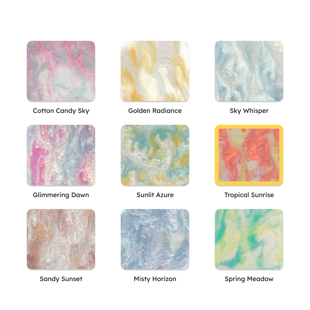 3/32 BloomCast™ Acrylic Sheet - Sunlight Series