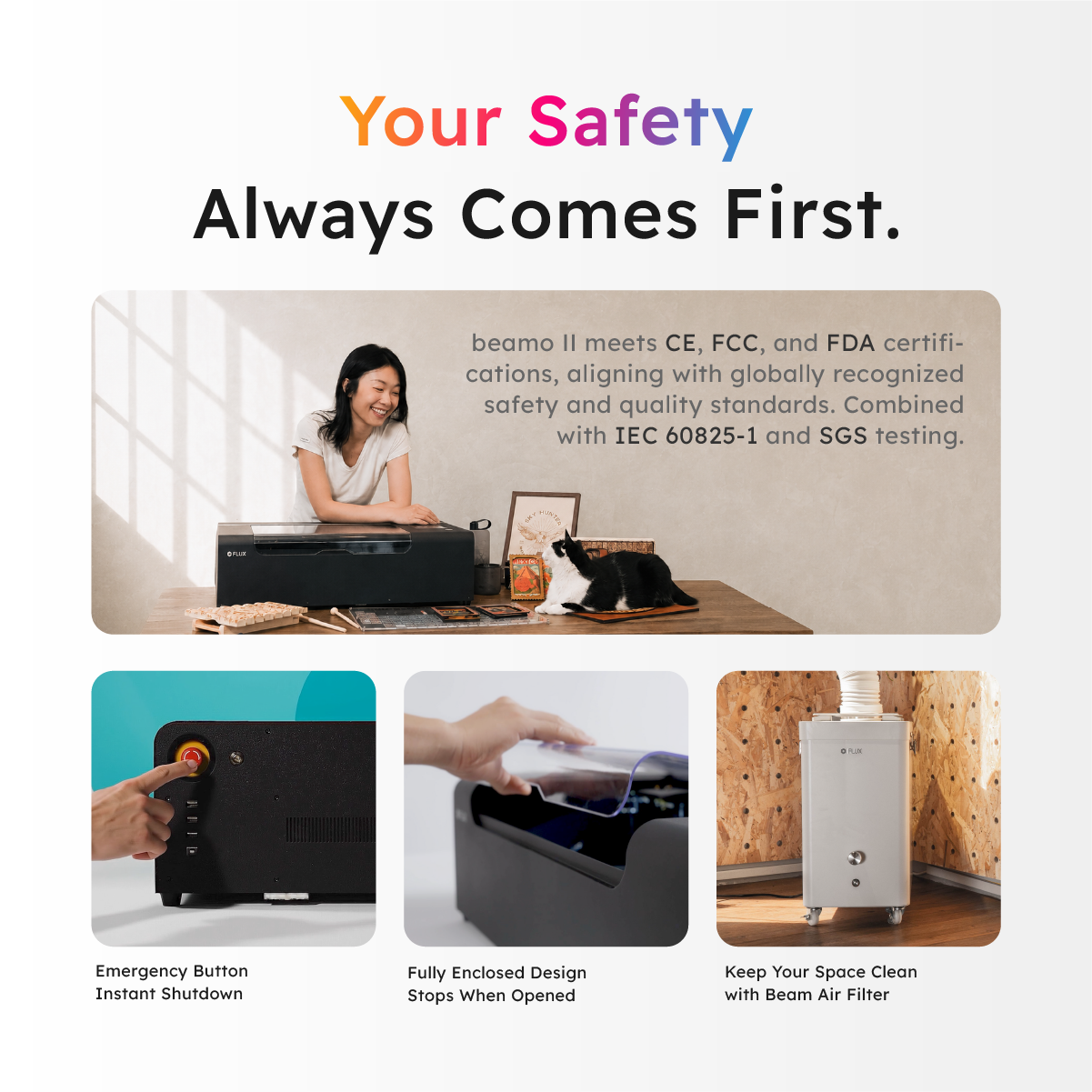 FLUX beamo II 30W Desktop CO2 Laser Cutter