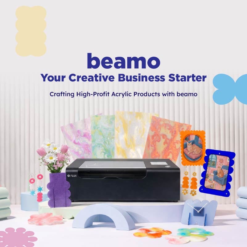 FLUX beamo 30W Desktop CO2 Laser Cutter – FLUX Shop Official