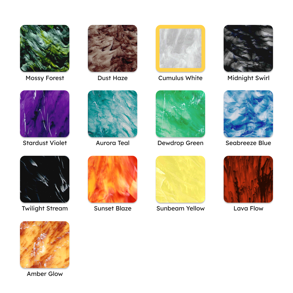 3/32 BloomCast™ Acrylic Series -  Cloudscape Series