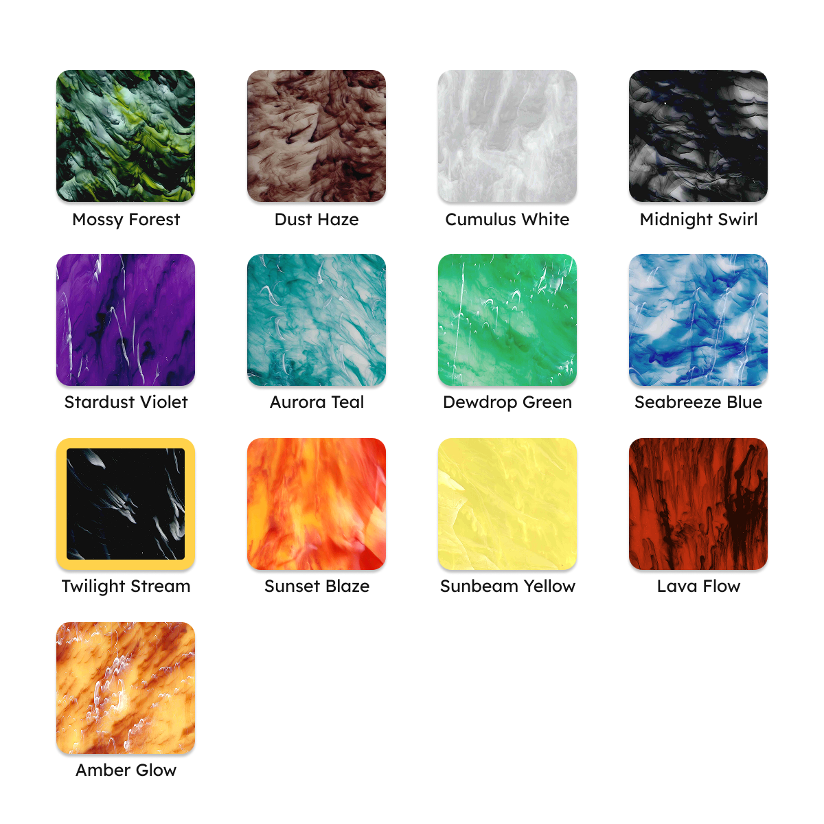 3/32 BloomCast™ Acrylic Series -  Cloudscape Series